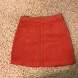 I am selling a red forever 21 skirt and is a kids size small.